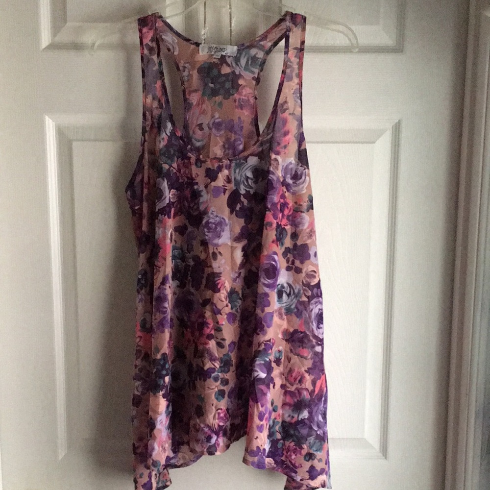 Floral Sleeveless Top - Multicolor